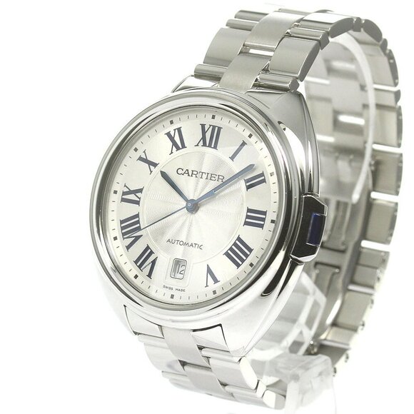 CARTIER Cres de Cartier WSCL0007 Date Silver Dial Automatic Men's Watch_843863 - Picture 2 of 6